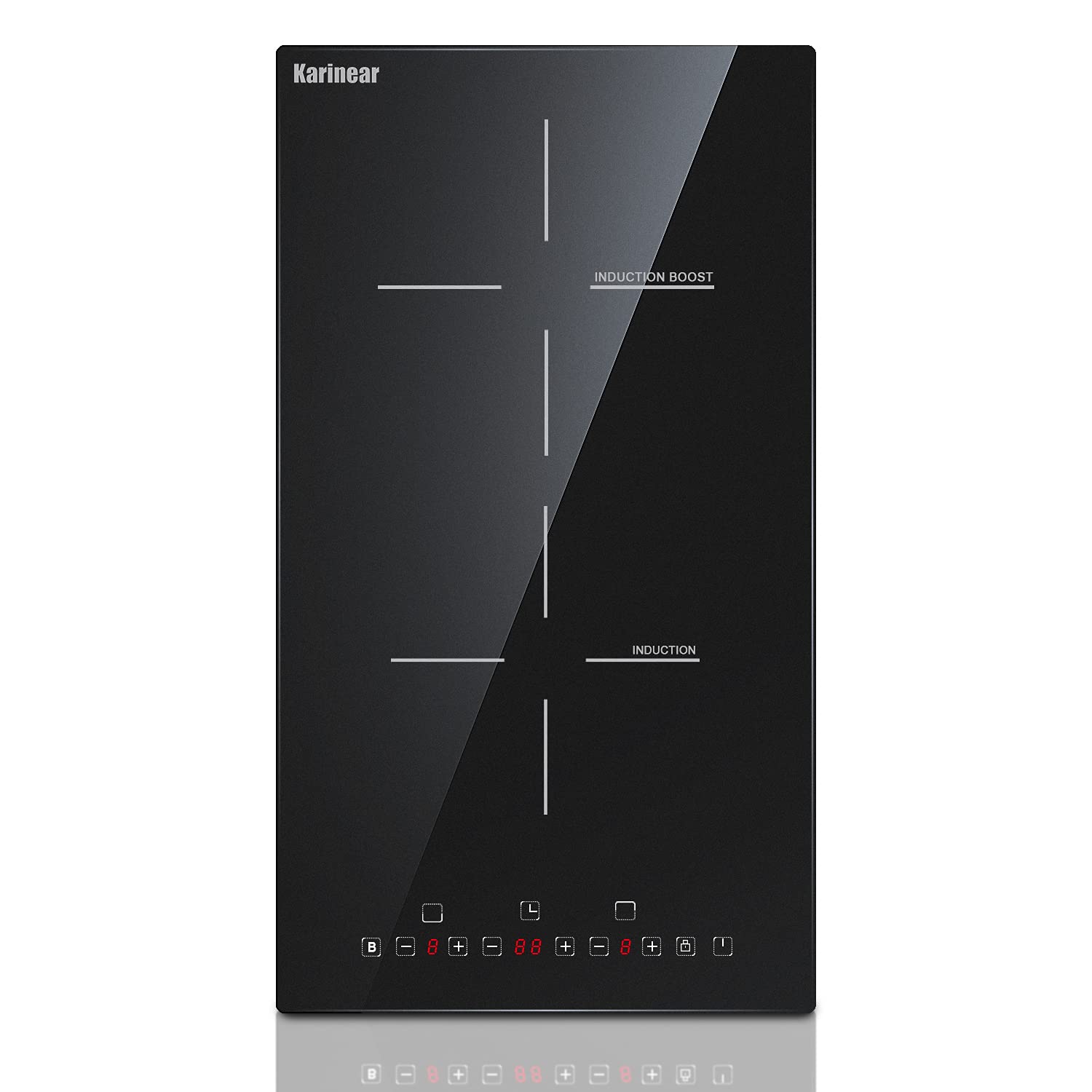 Timer Dual Outlet - Karinear 12 インチ IH クックトップ 2